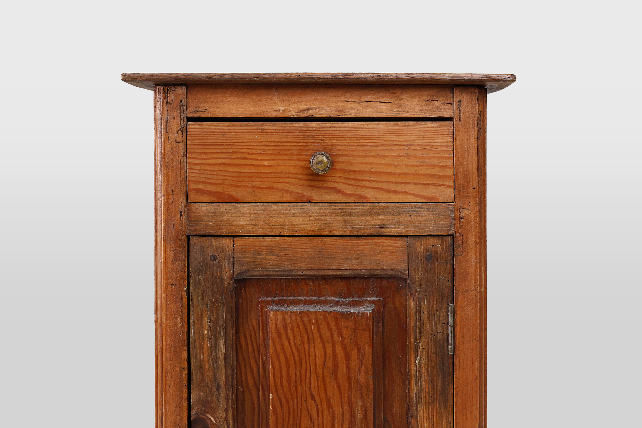 19th Century French antique nightstand in solid pine woodthumbnail